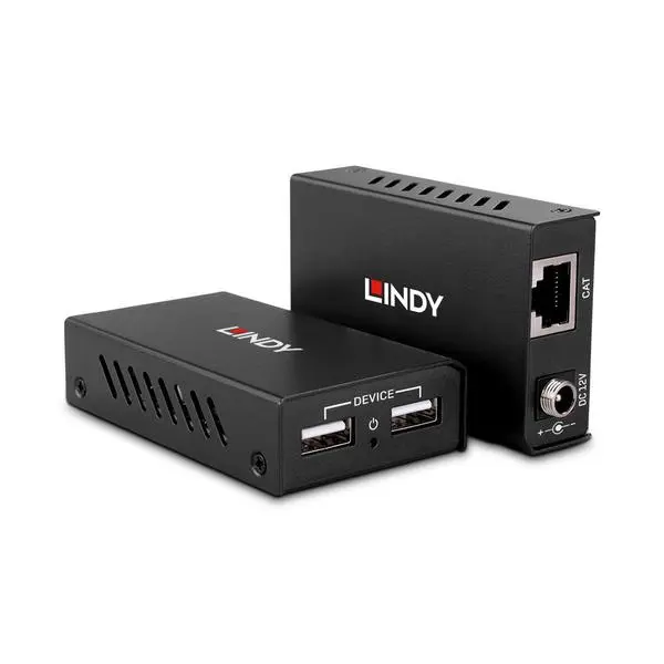 LINDY 2-портов USB 2.0 Cat. 6 екстендър, 100.0 м - LNY-43408