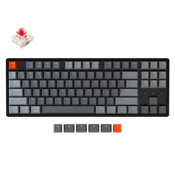 Keychron K8 Aluminum Hot-Swappable TKL Gateron Optical Red Switch RGB LED ABS - Геймърска механична клавиатура, която ще ви накара да се почувствате като профес...