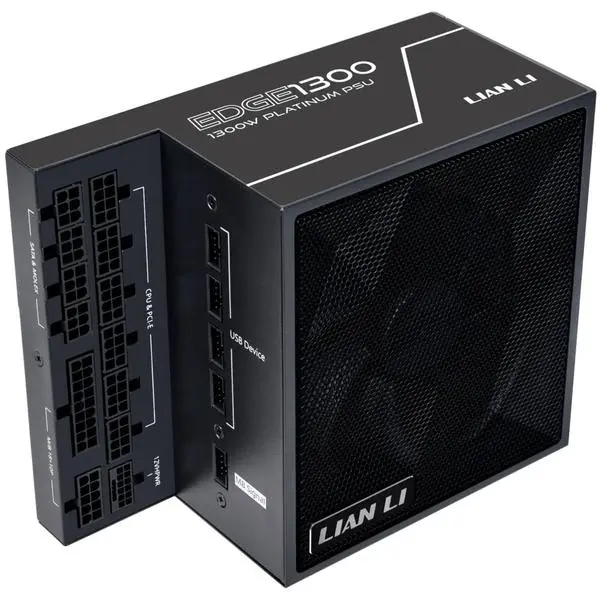 Захранване Lian Li EDGE EG1300 Black 1300W 80+ Platinum PCIe 5.1, ATX 3.1 - G9P.EG1300.BE00.EU