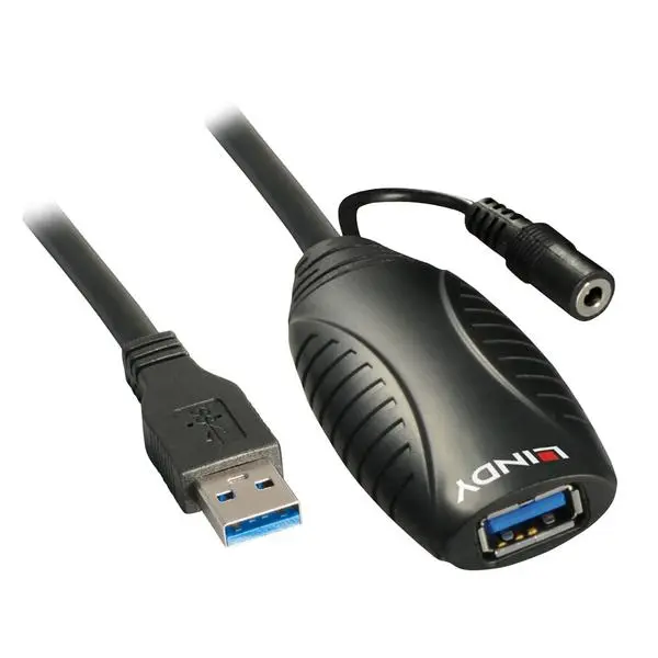 LINDY USB 3.0 активен удължителен кабел, Type A M / Type A F, 15.0 м - LNY-43099