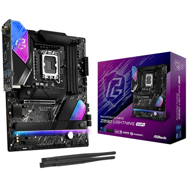 ASROCK Z890 Lightning WiFi ATX LGA1851 DDR5 - Z890 LIGHTNING WIFI