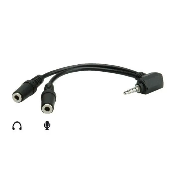 ROLINE 3.5 mm Stereo Plug (speaker+microphone) 0.15 м - 11.09.4441