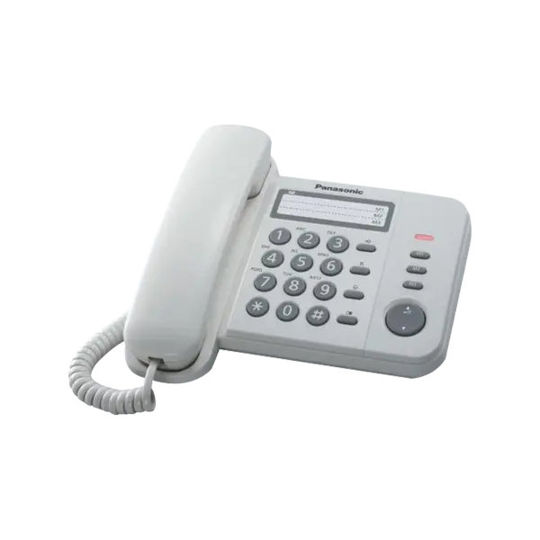 Стационарен телефон Panasonic KX-TS520 - бял