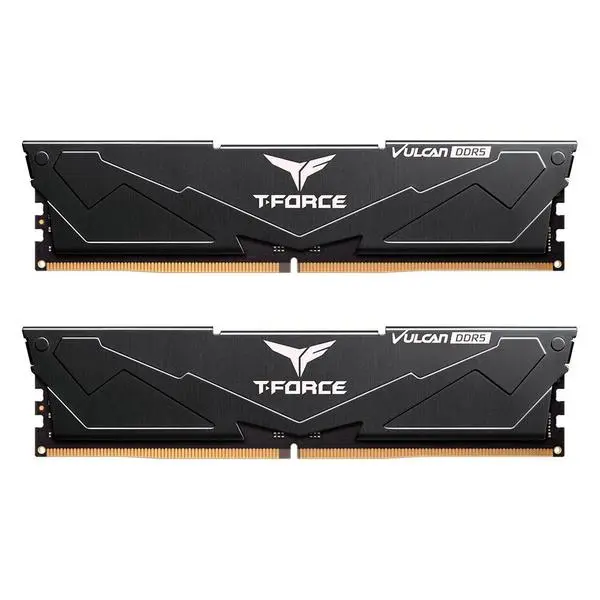 Team Group T-Force Vulcan Black DDR5 32GB (2x16GB) 6000MHz CL30 -  FLBD532G6000HC30DC01