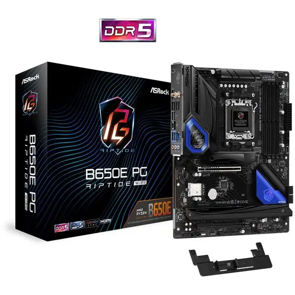 AM5 ASRock B650E PG RIPTIDE WIFI DDR5 -  (К)  - 90-MXBL00-A0UAYZ (8 дни доставкa)