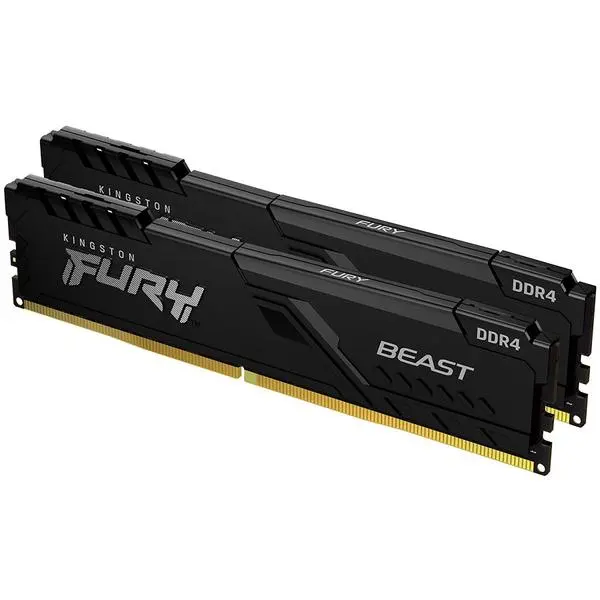 Kingston 64GB 3200MT/s DDR4 CL16 DIMM (Kit of 2) FURY Beast Black, EAN: 740617319804 - KF432C16BBK2/64