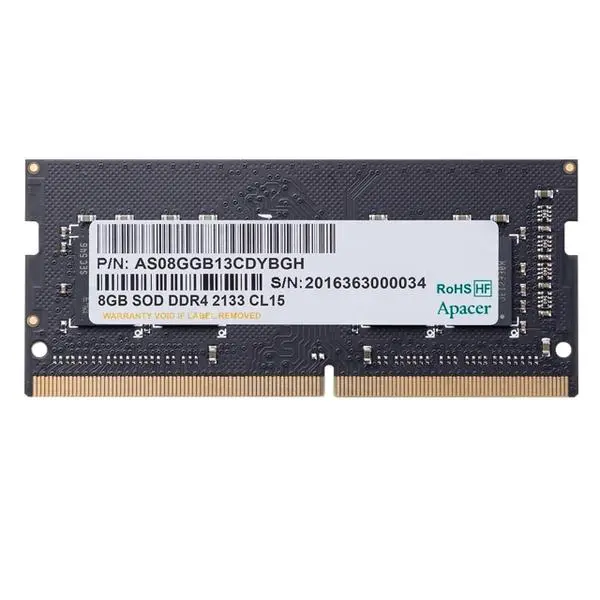 Apacer 8GB Notebook Memory - DDR4 SODIMM 3200MHz - AS08GGB32CSYBGH