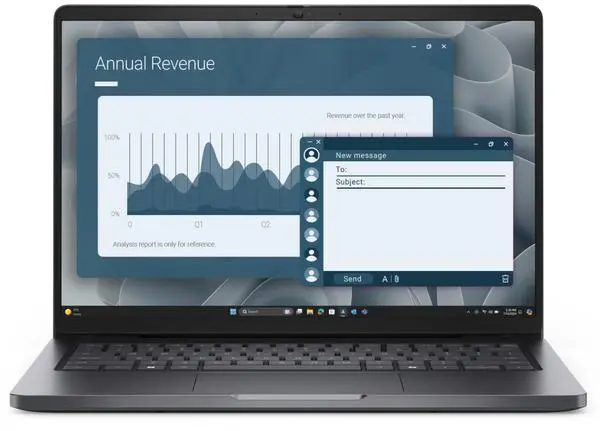 Лаптоп Dell Pro 14 PC14255 AMD Ryzen 5 220 3.00 GHz, 16 MB cache, 16GB 5600MT/s (1x16GB), SSD 512GB - BTO507_PC14255_EMEA