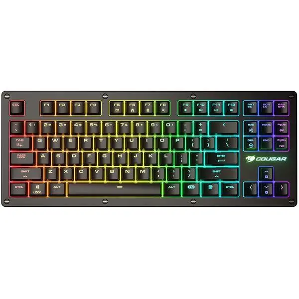 COUGAR PURI TKL RGB Red Switches Mechanical Gaming Keyboard,N-key rollover(USB mode support) - CG37PTRM1SB0002