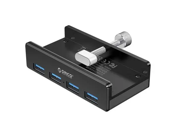 Orico Orico хъб USB 3.0 HUB Clip Type 4 port, Black MH4PU-BK - MH4PU-BK-BP
