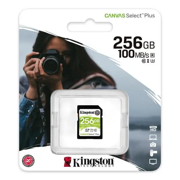 Kingston Canvas Select Plus SD 256GB, Class 10 UHS-I, KIN-SDS2-256GB