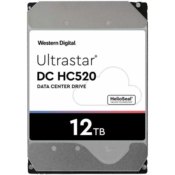 Western Digital Ultrastar DC HDD Server HE12 (3.5’’, 12TB, 256MB, 7200 RPM, SATA 6Gb/s, 512E SE) SKU: 0F30146 - HUH721212ALE604