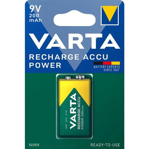 Акумулаторна Батерия VARTA R22, 8.4V, 200mAh, NiMH, 1бр. в опаковка - VARTA-BR-R22-8.4V