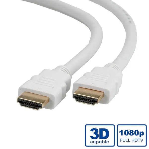 ROLINE HDMI High Speed кабел с Ethernet, M/M, бял, 20.0 м - 11.04.5720