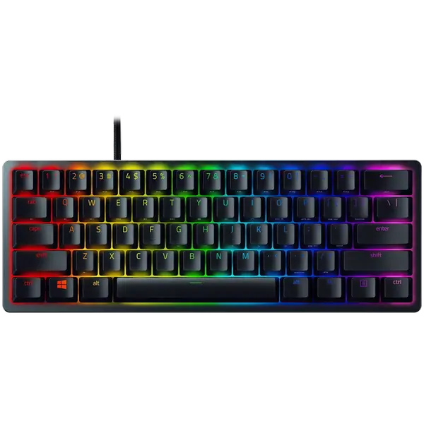 Razer Huntsman Mini - Clicky Optical (Purple Switch) - US - Black, Gaming Keyboard - RZ03-03390100-R3M1