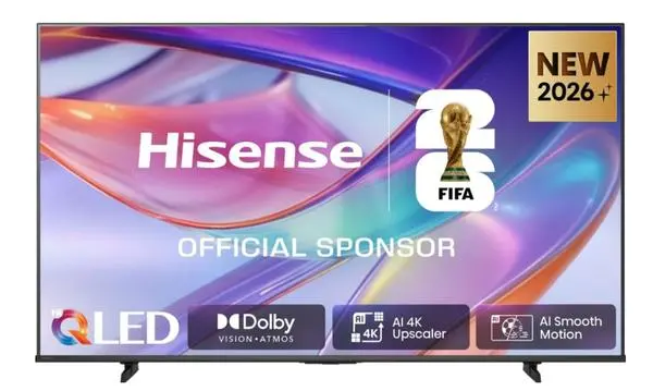 Hisense 65" E7S, 4K Ultra HD 3840x2160, QLED, Quantum Dot, HDR 10+, HLG, Dolby Vision, DTS Virtual X - 65E7S