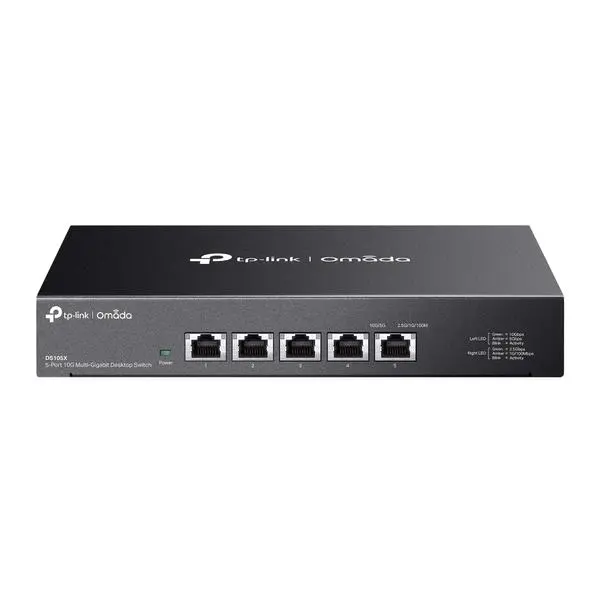 5-портов гигабитов неуправляем настолен комутатор TP-Link Omada DS105X (v)