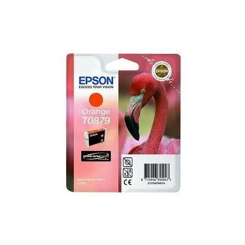 Epson T0879 Orange Ink Cartridge - Retail Pack (untagged) for Stylus Photo R1900 - C13T08794010