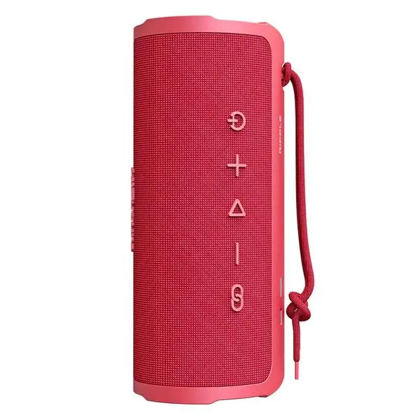 HiFuture Ripple Red, 2-Way Speaker System, 20W*1+10W*1, IPX7 Waterproof, Up to 12 Hours Playtime, Bluetooth 5.3, Pair to Play (TWS Mode) - 6972576181046