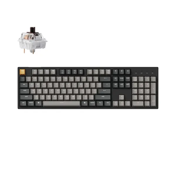 Геймърска Механична клавиатура Keychron C2 Pro QMK/VIA Full-Size Hot-Swappable Keychron K Pro Brown Switch RGB Backlight - KEYCHRON-KEY-C2P-M3: Ревю