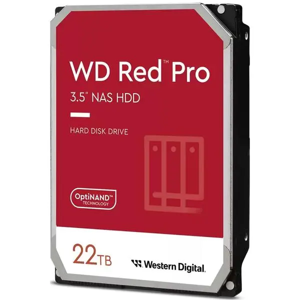 22TB WD WD221KFGX Red Pro NAS 7200RPM 512MB -  (К)  - WD221KFGX (8 дни доставкa)