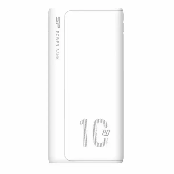 Silicon Power QP15 10.000mAh PowerBank > 500 charging cycles 2x USB A Out, 1x Micro USB in + 1x USB C In/out, Li-Polymer, 10000mAh, Fast Charge, White SP10KMAPBKQP150W
