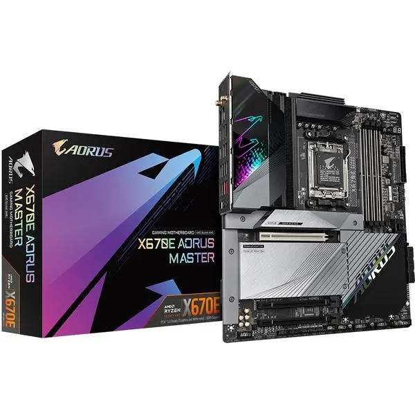 Gigabyte X670E AORUS MASTER (REV. 1.0) motherboard AMD X670 Socket AM5 ATX -  (К)  - X670E AORUS MASTER (8 дни доставкa)