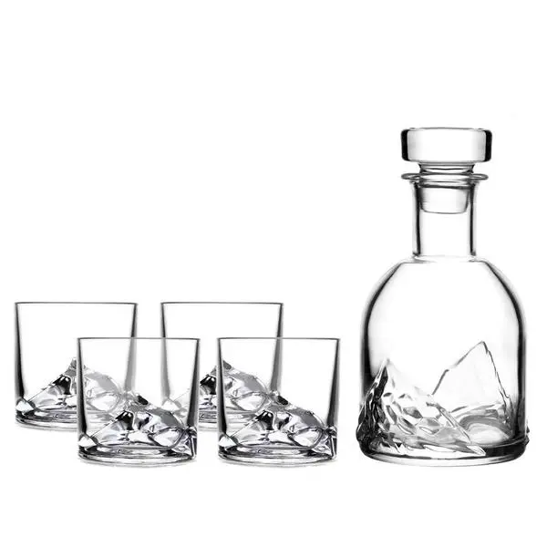 Комплект чаши и бутилка за уиски LIITON Everest 5 части - 1006966