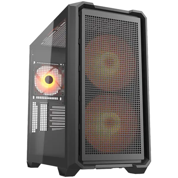 COUGAR MX600 Mini RGB PC Case, Mini Tower, Black - CGR-5GC9B-RGB