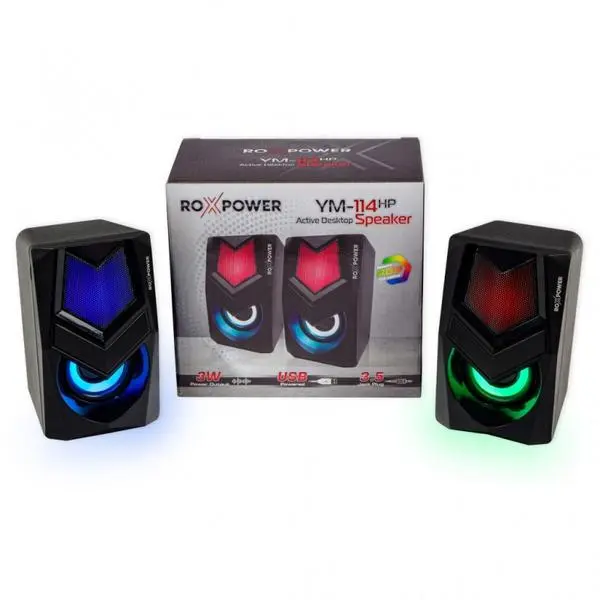 Гейминг аудио колони Roxpower 2.0 RGB - YM-114HP