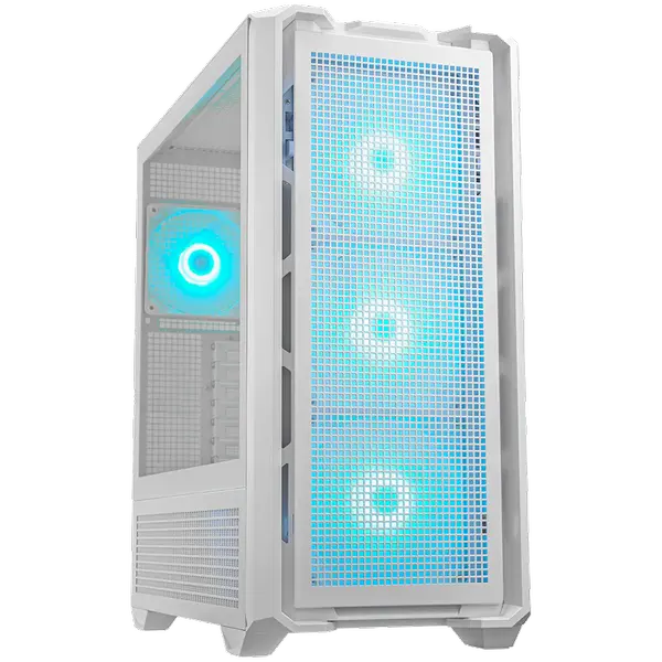 COUGAR Case MX600 RGB White, Full Tower, Mini ITX/Micro ATX / ATX / CEB / E-ATX, Type-C, USB 3.0 x 2 - CG3857C900002