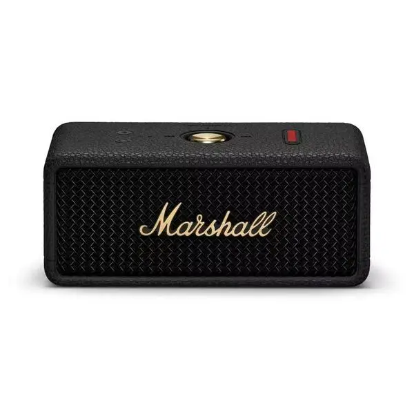 Тонколона Marshall Emberton III Black & Brass, 1.0, 10W, Bluetooth, черна, IP67 защита, динамичен говорител, 360° sound, вграден микрофон, до 32 часа време на работа