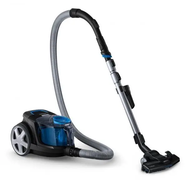 Прахосмукачка Philips PowerPro Compact FC9331/09, без торба, 650 W, 1.5 л. капацитет на контейнера, енергиен клас А, PowerCyclone 5 технология, черна
