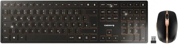 CHERRY DW 9100 SLIM - Елегантен и практичен комплект безжична клавиатура и мишка