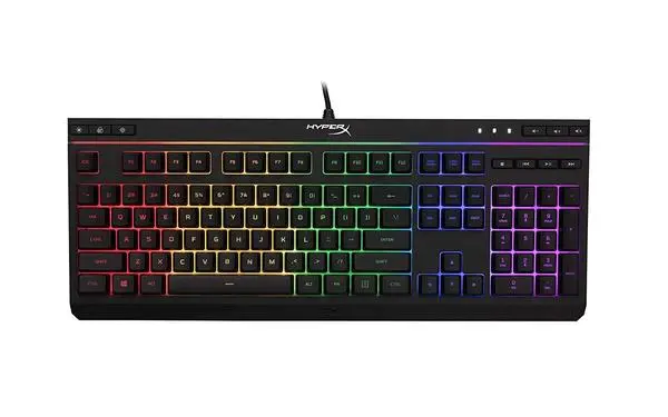 Геймърскa клавиатура HyperX Alloy Core, RGB подсветка, Черен - HX-KEY-ACR-US-BK