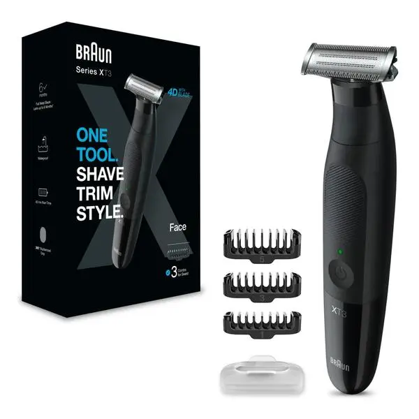 Тример Braun XT3100, 4D технология, водоустойчив, до 45 минути време на работа