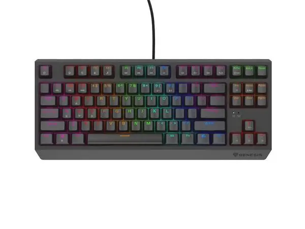 # Genesis Gaming Keyboard Thor 230 TKL Lite US Rainbow Mechanical Outemu Red Black Hot Swap
