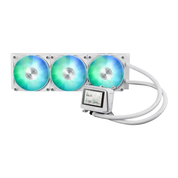 Охладител за процесор ASUS MAX Gaming LC 360 ARGB LCD White Edition - ASUS-FAN-MAX-LC360-LCD-W