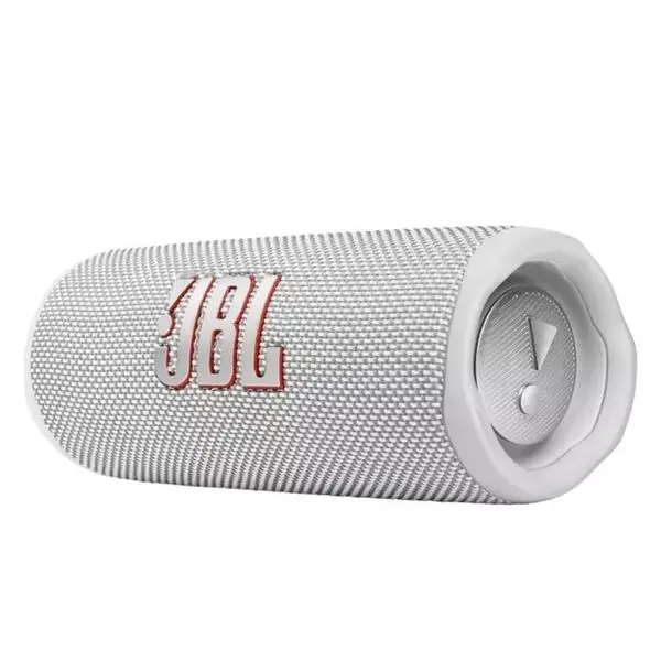 Тонколона JBL Flip 6, 1.0, 30W RMS, безжична, Bluetooth, до 12 часа време на работа, IP67, бяла