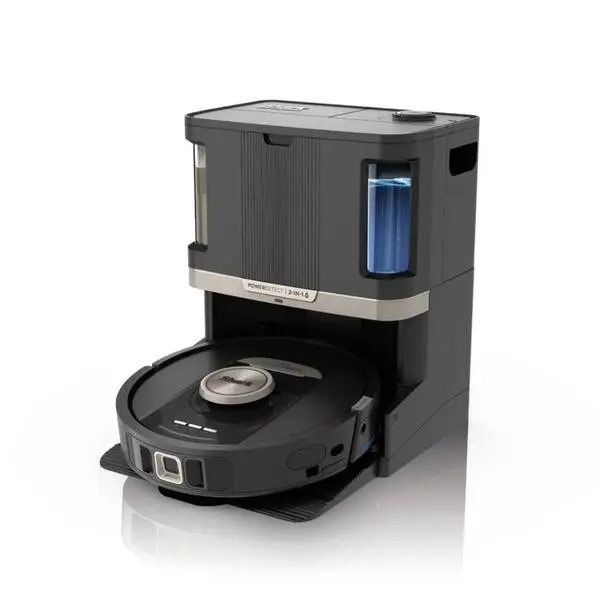 Прахосмукачка Shark PowerDetect NeverTouch Pro 2-in-1, робот, 1.7л. капацитет на резервоара, до 110 минути време на работа, 360° LiDAR навигация, изкачване на препятствия, черна