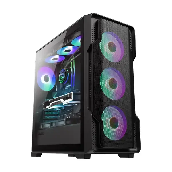 # Gamemax кутия EATX SIEGE Black Addressable RGB - GM-14100901687