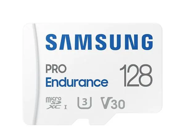 Samsung 128 GB micro SD PRO Endurance, Adapter, Class10, Waterproof, Magnet-proof, Temperature-proof, X-ray-proof, Read 100 MB/s - Write 40 MB/s - MB-MJ128KA/EU