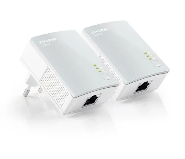 TP-Link TL-PA4010KIT 600Mbps Nano Powerline Ethernet Адаптер, 100Mbps Fast Ethernet, Комплект от два