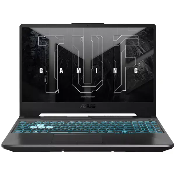 Asus TUF Gaming A15 FA506NC-HN012 (90NR0JF7-M001Y0), шестядрен AMD Ryzen 5 7535HS 3.3/4.5GHz, 15.6" (39.62cm) Full HD IPS Anti-Glare 144Hz дисплей & GF RTX 3050 4GB, (HDMI), 16GB DDR5, 512GB SSD NVMe, 1x USB 3.2 Gen 2 Type-C, No OS, 2.3kg