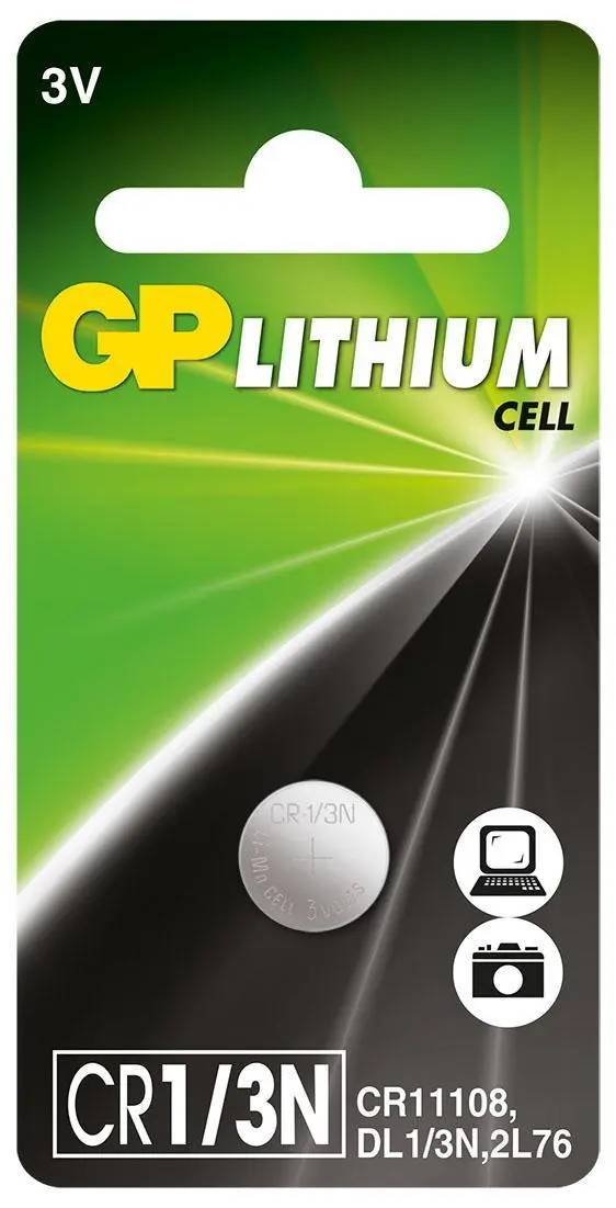 Литиева батерия GP CR-1/3N 3V за глюкомери и фото DL1/3N - GP-BL-CR1-3N-7U1