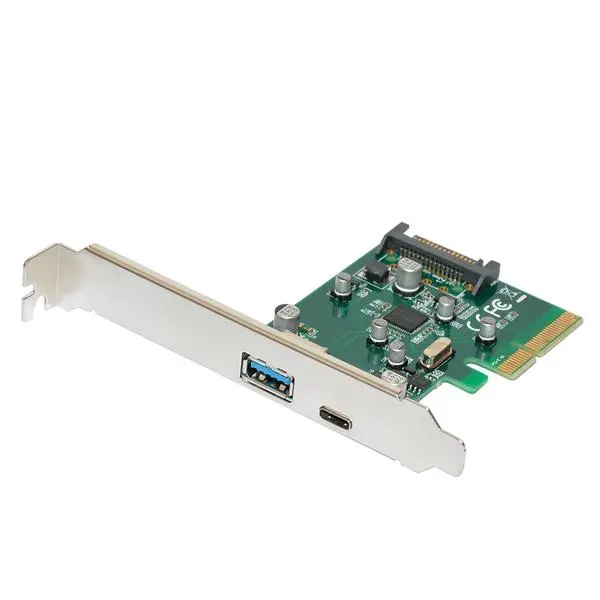 Makki PCI-E card 2 x USB3.1 A+C ports - MAKKI-PCIE-2XUSB31-AC-V1