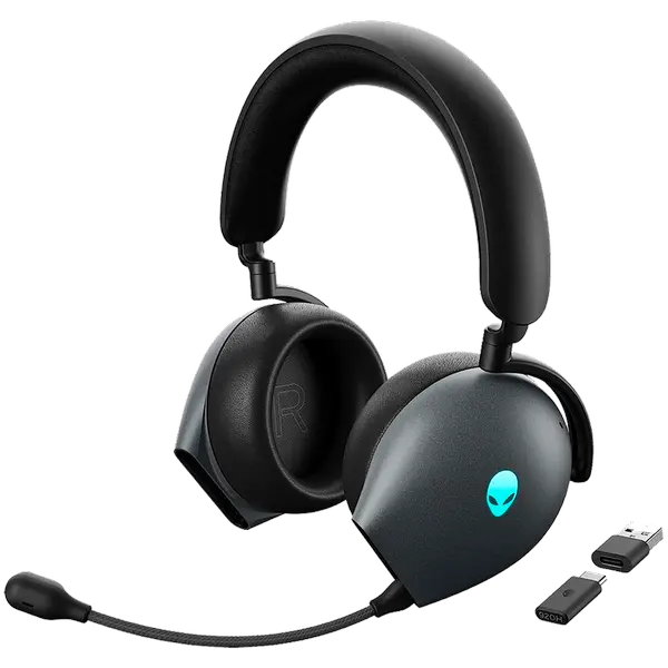 Alienware Tri-Mode Wireless Gaming Headset AW920H (Dark Side of the Moon) - 545-BBDQ-14