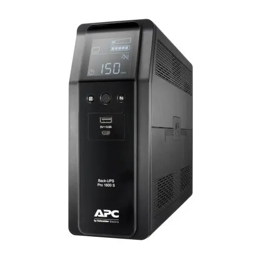 APC Back UPS Pro BR 1600VA, 230V, Sinewave, 8 Outlets, AVR, LCD interface - BR1600SI