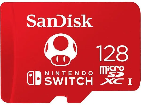 SanDisk for Nintendo Switch, microSDXC UHS-I, 128GB, До 100MB/s, SD-SDSQXAO-128G-GNCZN