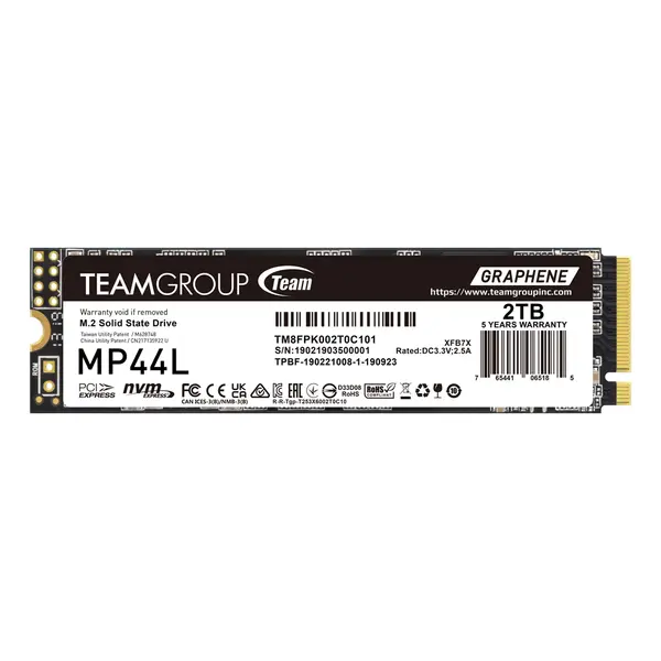 SSD Team Group MP44L, M.2 2280 NVMe, 2TB, PCI-e 4.0 x4 - TM8FPK002T0C101